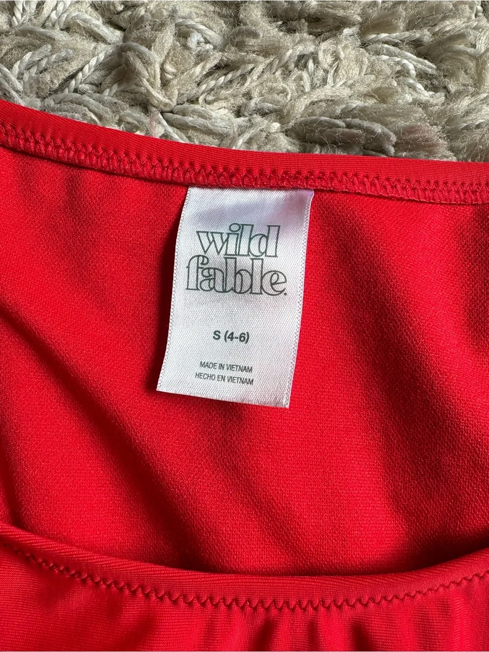 wild fable Red Triangle String Bikini Set - Picture 4 of 4